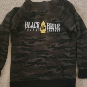 Black Rifle Coffee Company Cropped Camouflage Sweatshirt